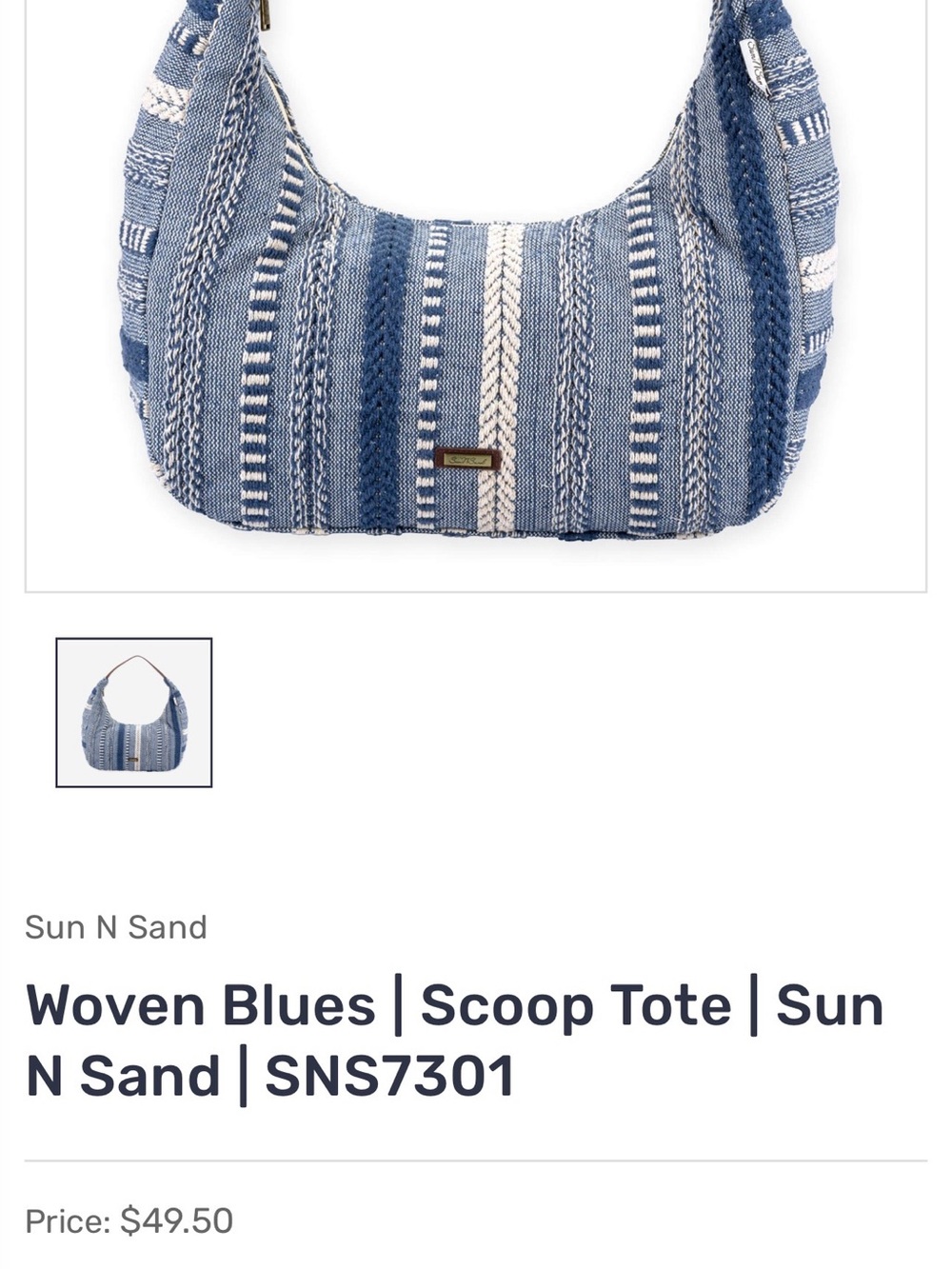 “Boho Woven Shoulder Bag | Summer Coastal Vibes | Sun N Sand” - Picture 7 of 7